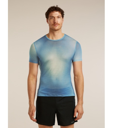 Тениска Icebreaker Merino Blend 75 Cool-Lite Featherlight SS Crewe AOP M's